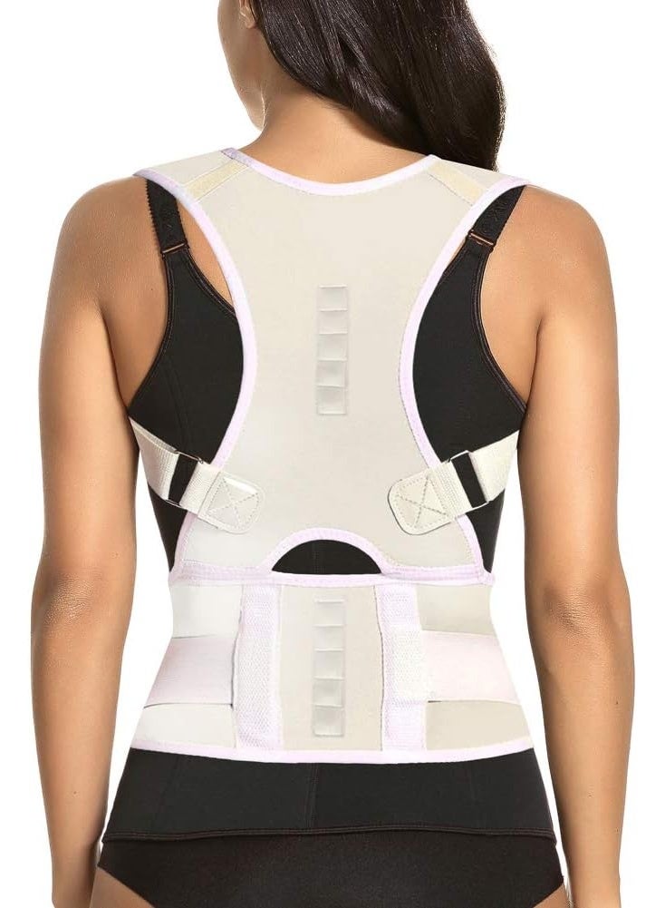 Magnetic Thoracic Back Brace, Adjustable Support for Spine Alignment, Neck, Shoulder, and Lumbar Pain Relief for Men & Women - Image 1