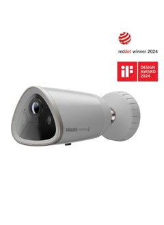 Philips 4MP 2K+ Home Safety 5000 Series Wireless Spotlight Camera, Indoor & Outdoor use, Powerful Motion Activated Light, Person and vehicle detection, Full colour night vision, Infrared visbility up to 8 M - Model HSP5800/01  - Image 1