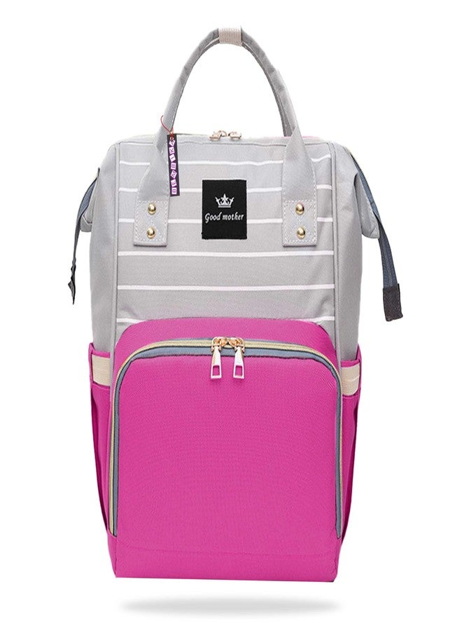 BEMBIKA Diaper Bags For Mom And Dad Kids Diaper Bags For Travel Backpack For Multi-Function Waterproof And Large CapacityLining Pink - Image 2
