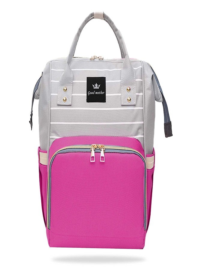 BEMBIKA Diaper Bags For Mom And Dad Kids Diaper Bags For Travel Backpack For Multi-Function Waterproof And Large CapacityLining Pink - Image 1