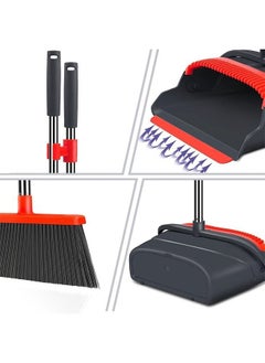 Broom and Dustpan Set, Broom with Dust pan Set, Long Handle Broom and Dustpan Set for Home Kitchen Room Office Lobby Indoor Floor Cleaning, Dust pan and Broom Set(Black Red) - pzsku/Z3AFF0DDFE62CC770092FZ/45/_/1688479850/3c11c0ce-4558-4b39-a906-b14f2ec01807