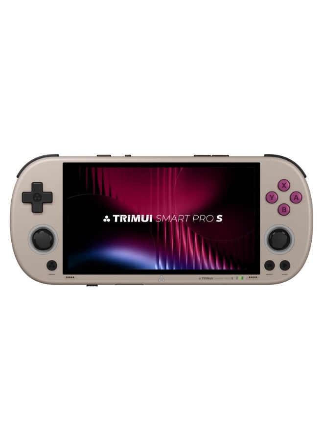 TRIMUI Smart Pro S Open-Source Handheld Retro Game Console Nostalgic LINUX System Retro Arcade Game Console, High-Definition 4.96-Inch IPS Screen, 5000mAh Large Capacity Battery (Gray) (128GB Game Card) - Image 1