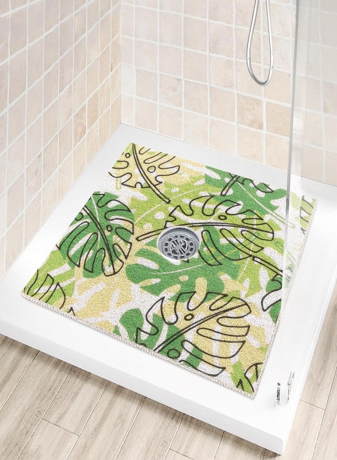 Mofonky Shower Mat Non Slip: 24 x 24 Inch Shower Mats for Inside Shower - Square Anti Slip Shower Matt for Elderly - Image 1