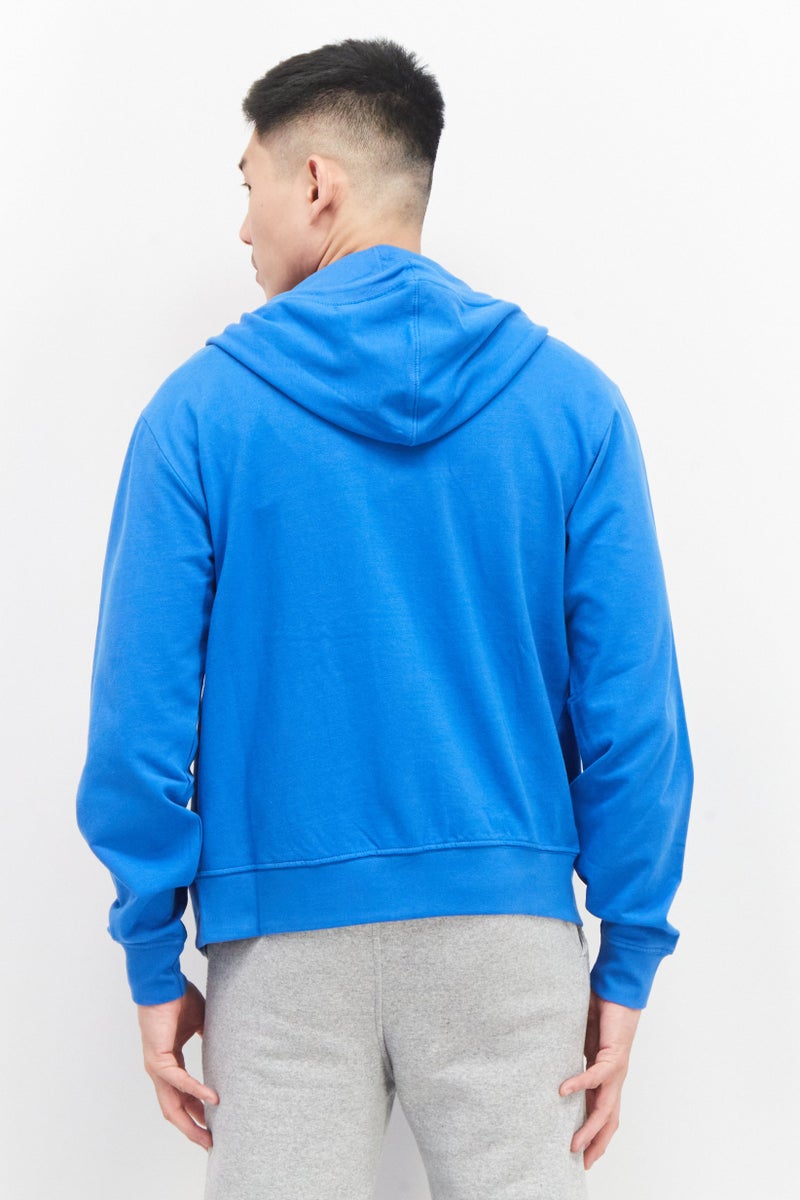 Sovereign Code سويت شيرت بقلنسوة بسحاب كامل للرجال، أزرق - Image 3