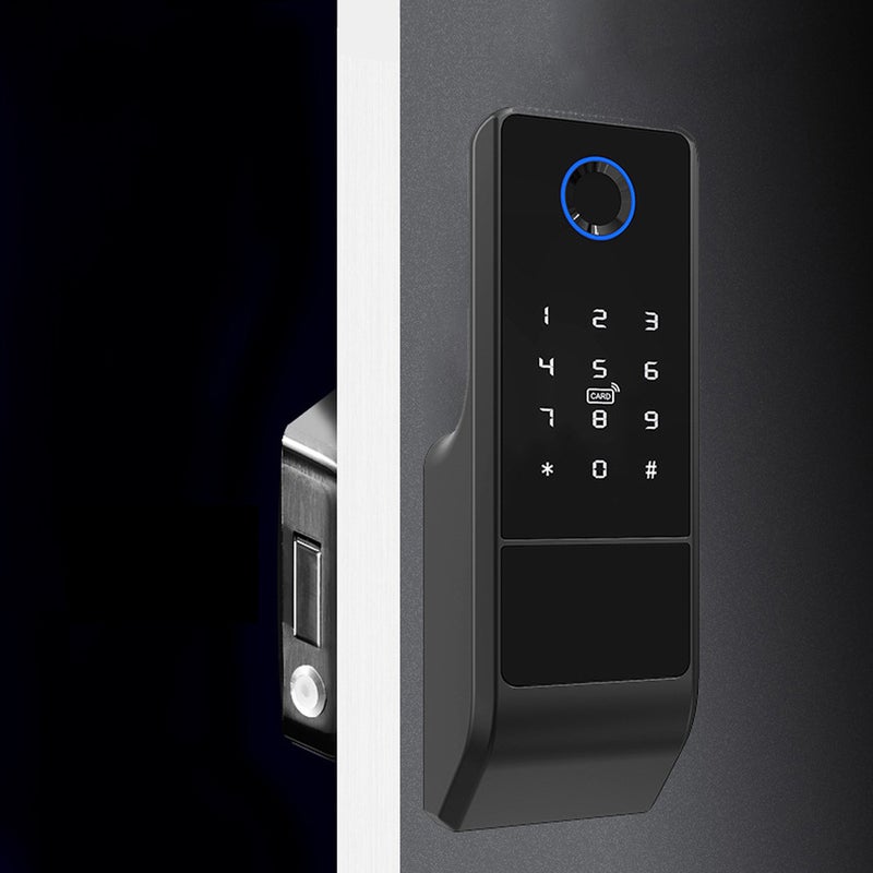 Tuya WiFi Intelligent Door Lock Home Apartment Intelligent Lock 5 In 1 Unlocking Smartphone Fingerprint Code Password Card Keys Unlocking Intelligent Home Anti-theft Securitys Lock - Image 5