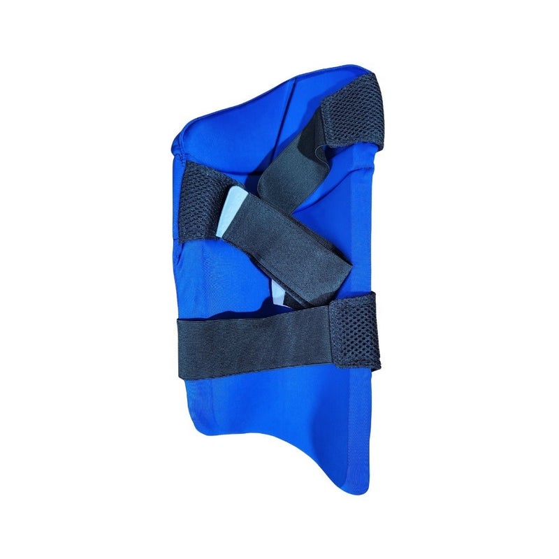 إم آر إف واقي الفخذ للكريكيت MRF MRF Genius Dual Cricket Thigh Guard Junior - Youth, Left Hand, blue-1 - Image 3