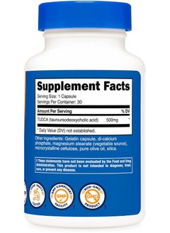 Nutricost Nutricost Tudca 500mg, 30 Capsules (Tauroursodeoxycholic Acid) - Premium Quality, Gluten Free  - Image 4