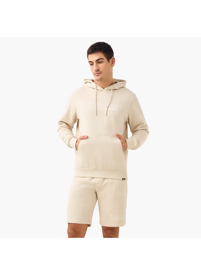 Splash FAV Printed Hoodie and Shorts Set