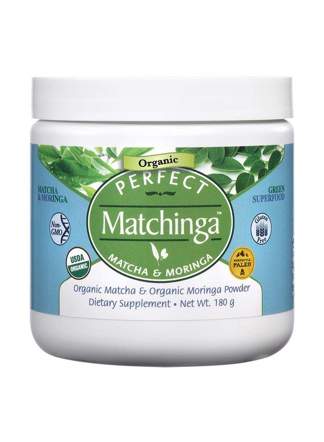 Perfect Supplements - Perfect Matchinga Powder - 180 Grams - Organic Matcha & Organic Moringa Supplement - Green Superfood - Increases Energy - Image 1