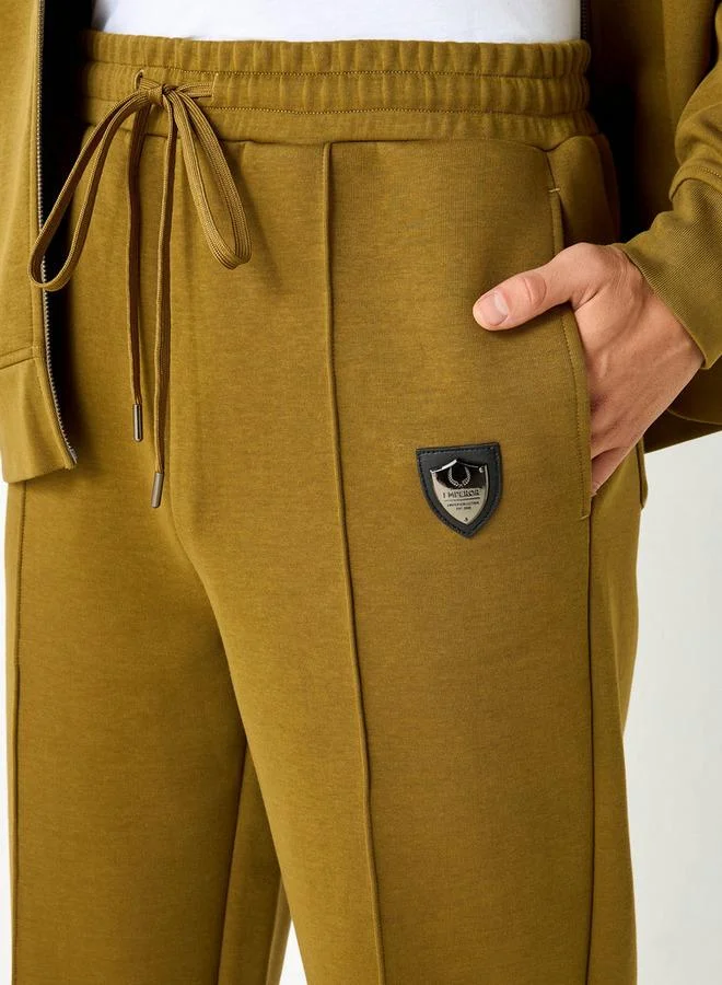 Emperor Emperor Solid Track Pants with Drawstring Closure and Pockets