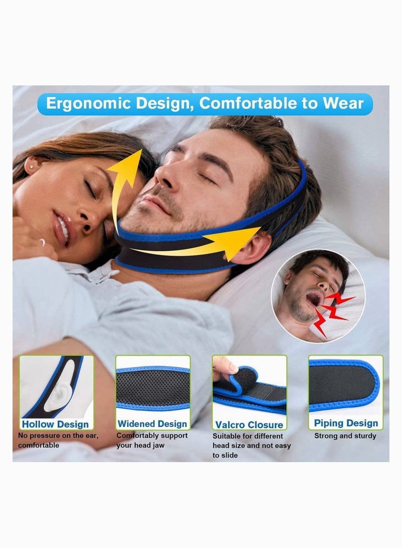 SYOSI Stop Snoring Upgrade Chin Strap, Natural Solution Snore Stopper, Most Effective Devices for Men and Women - Image 5