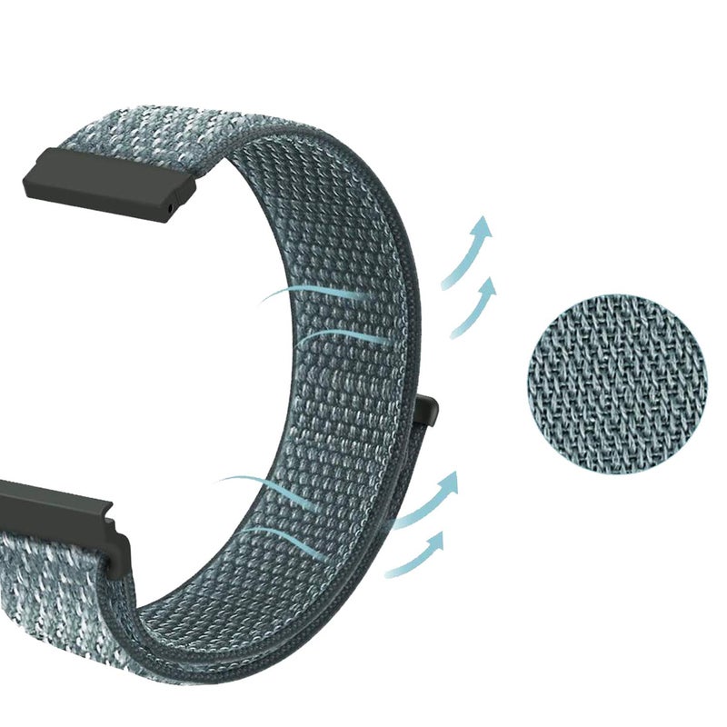 ACM حزام ساعة ناعم من النايلون 22 مم متوافق مع ساعة ريدمي 5 لايت الذكية حزام رياضي - Image 5