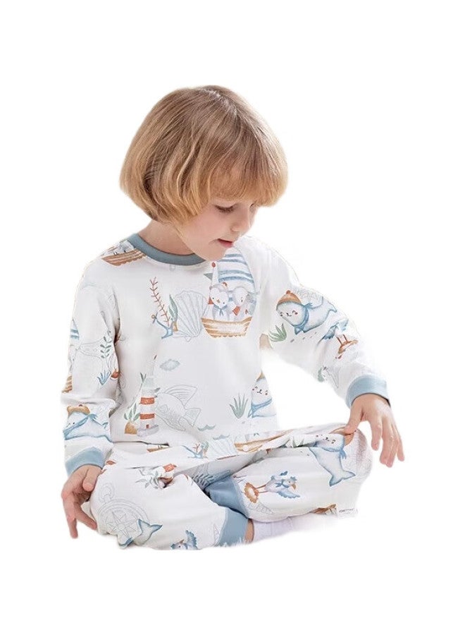 Beptides Children'S Pajamas, Spring And Autumn New Style, Boys And Girls Home Wear, Constant Temperature Warm Onesie, Baby Sleepwear - Image 2