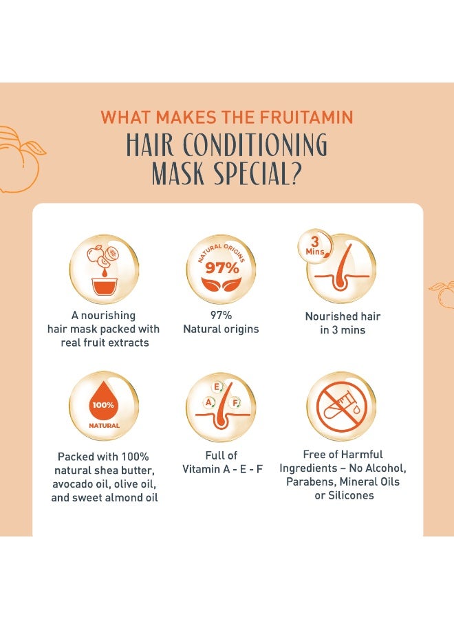 فاتيكا ناتشورالز قناع الشعر فاتيكا فروتامينز لترطيب الشعر بالخوخ والزبادي - Image 4