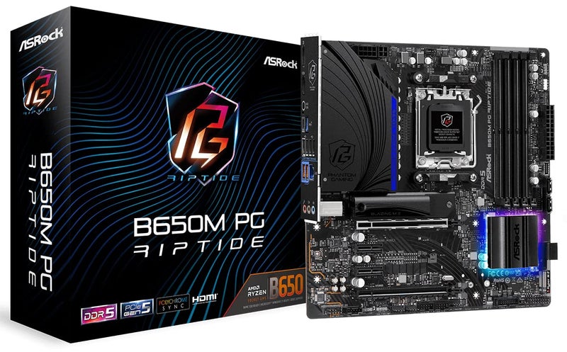 أسروك لوحة أم  B650M PG Riptide لمعالجات AMD Ryzen 7000 - Image 1