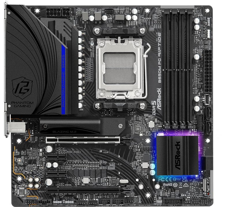 أسروك لوحة أم  B650M PG Riptide لمعالجات AMD Ryzen 7000 - Image 3