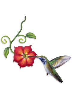 Hummingbird And Red Flower Painted Steel Cutout Indoor Outdoor Wall Art Exotic Nectar In Red' - pzsku/Z3AFFBDE638851FFF34E5Z/45/_/1720090850/5df82c90-5279-42f4-90a1-f25041c15df0