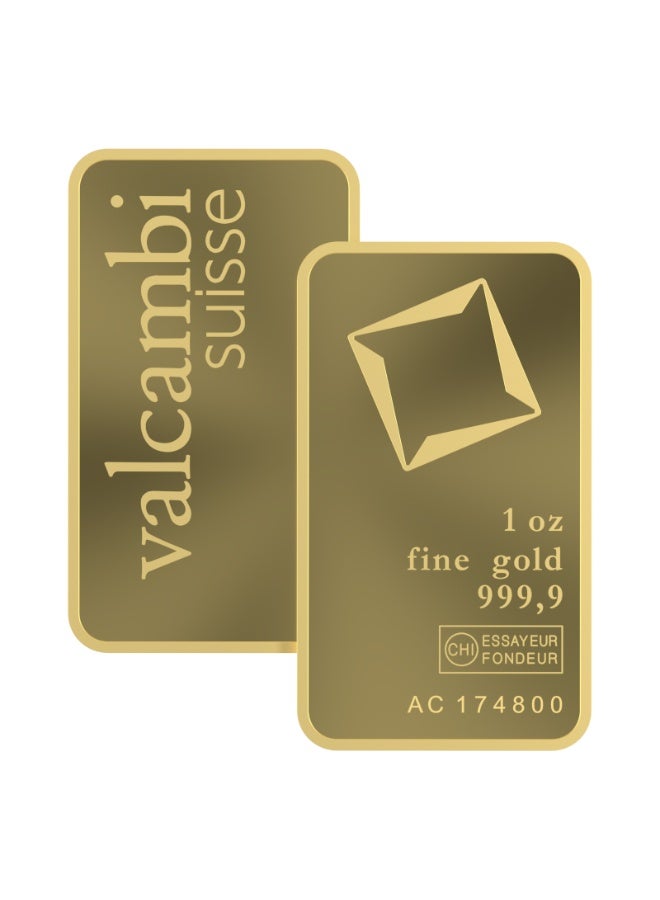 Valcambi 1 oz Gold Bar (999.9 Fine Gold) - Image 2