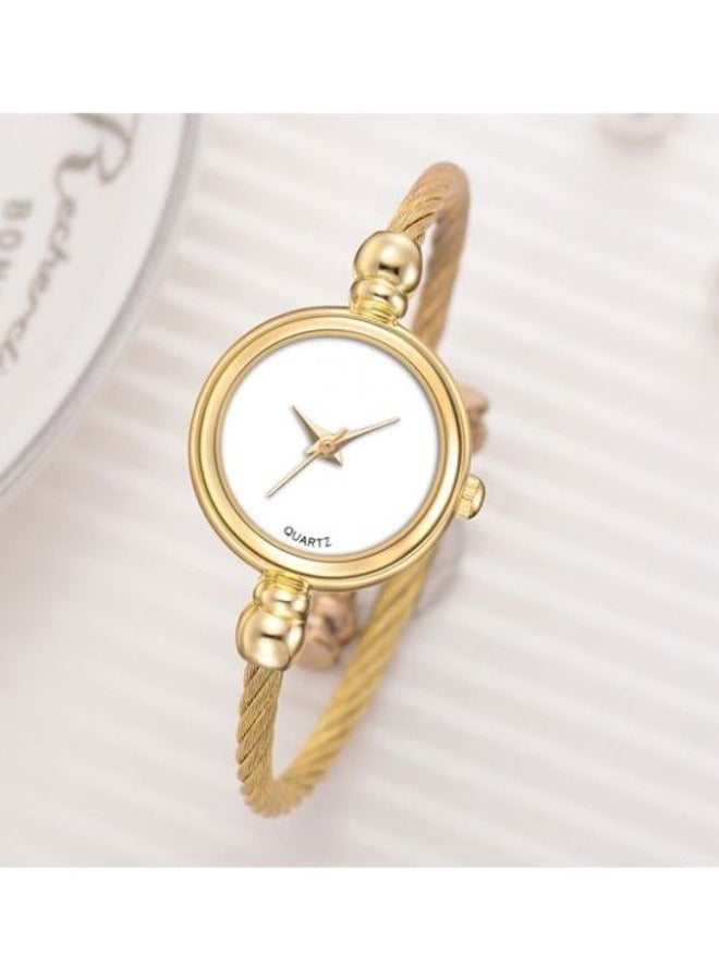 Vintage Women's Bracelet Watch, Waterproof Stainless Steel Band, Retro Ladies Quartz Wristwatch, Perfect for Daily Wear and Special Occasions  - Image 2