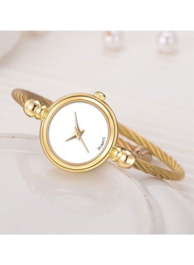Vintage Women's Bracelet Watch, Waterproof Stainless Steel Band, Retro Ladies Quartz Wristwatch, Perfect for Daily Wear and Special Occasions  - Image 3
