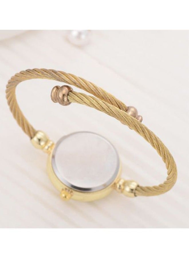 Vintage Women's Bracelet Watch, Waterproof Stainless Steel Band, Retro Ladies Quartz Wristwatch, Perfect for Daily Wear and Special Occasions  - Image 4