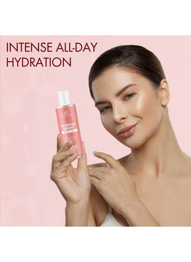 Botanic Hearth Botanic Hearth Moisture Bloom Body Oil - Hydrating Body Oil with Jojoba, Rosehip & Vitamin E for Soft & Radiant Skin, 100 ml for Men and Women  - Image 3