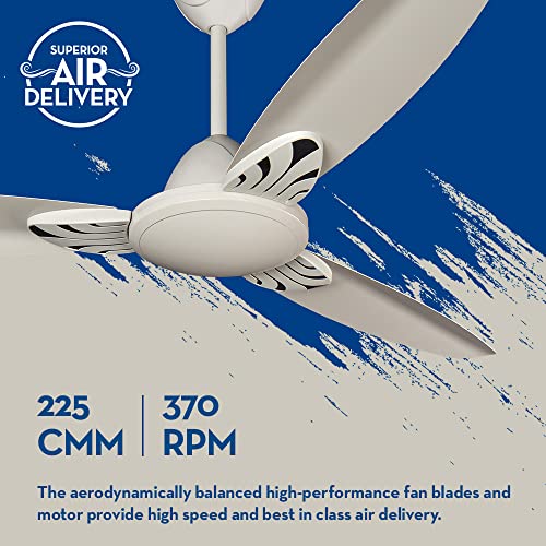 Crompton Seno Prime High Speed Decorative Ceiling Fan - 1200 mm (48 inch) Ceiling Fan (Cool Grey) - Image 4