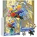 PICKFORU Wildflowers Vase 1000 Piece Puzzle for Adults Oil Painting Flower Jigsaw Puzzle Gradient Art Plant Puzzles - Image 4