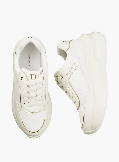فلورا بيلا من شو إكسبرس Textured Lace-Up Sneakers