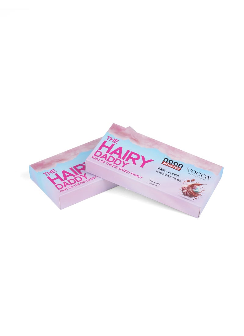 The Big Daddy Hairy Daddy Candy Floss in White Chocolate Bar (Viral Angel Hair Chocolate)  (VOCCA) 150g - Image 3