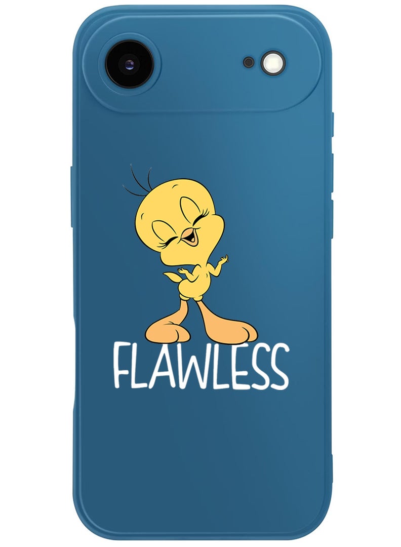 Theodor Protective Slim Fit Case Liquid Silicone Cover with Full Body Protection Anti-Scratch Shockproof Case For Apple iPhone 17 Air (Blue) Flawless - White - Image 1