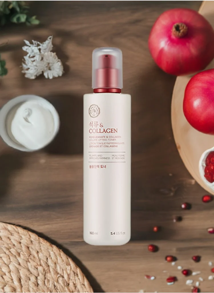 THE FACE SHOP Skin Tightening Toner || With Pomegranate Extract and Marine Collagen || To Reduce Wrinkles 160ml