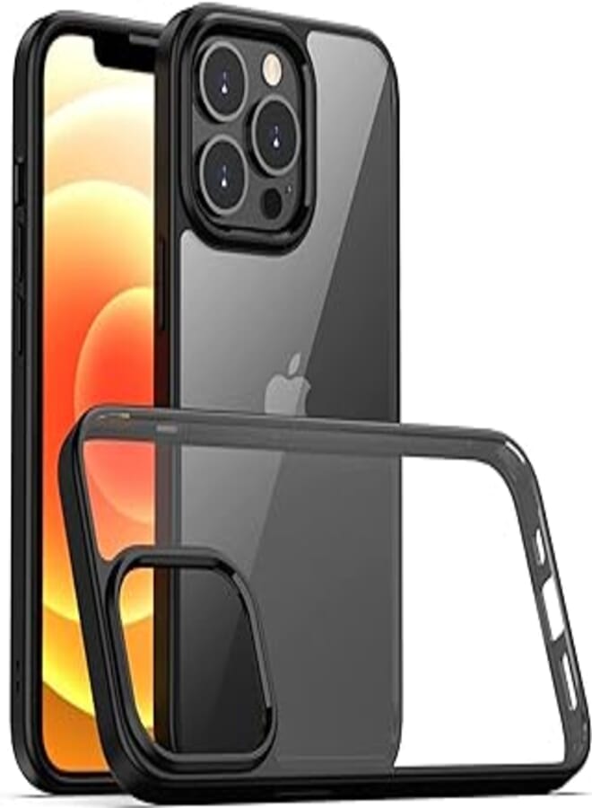 MHM Magic Mask Q Series Case Compatible with iPhone 15 Pro 6.1 Inch (Black Frame) Plastic 