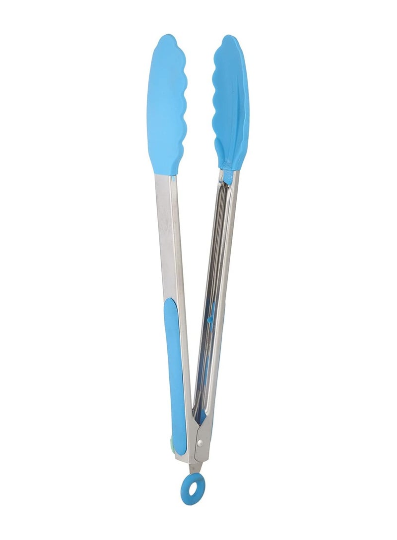 Generic Silicone Food Tongs with Stainless Steel Handle – Heat Resistant, Non-Slip Grip, Safe for Non-Stick Cookware, Ideal for Cooking, Grilling, and Serving – Multicolor - Image 1
