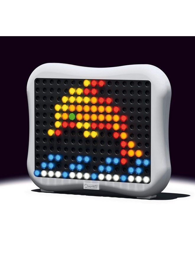 Quercetti - Peg Brite Light Up Toy Design And Create Mosaic Art On The Peg Board With 120 Pegs & Bright Led Lights Promotes Creative Thinking And Fine Motor Skills For Kids Ages 3 Years & Up - Image 1