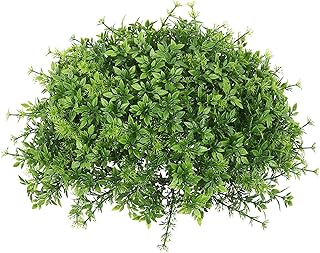 Vickerman Everyday 12" Indoor Artificial Mixed Greenery Half Ball - Wild Green Foliage - Made of Durable Polyester - Image 1