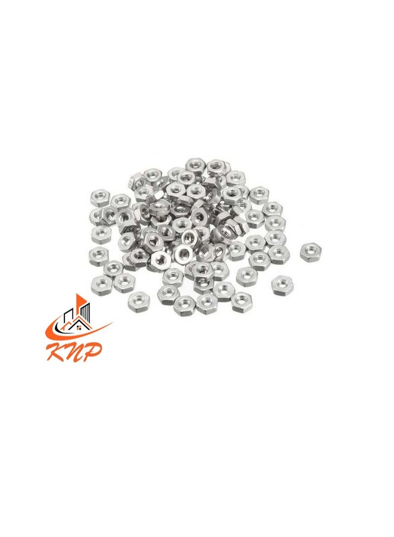 KNP KNP Steel Hexagon Nuts - Pack of 100 (M5)  - Image 1