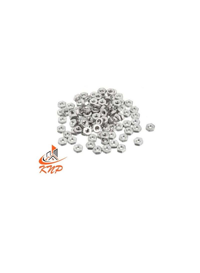 KNP KNP Steel Hexagon Nuts - Pack of 100 (M5)  - Image 3
