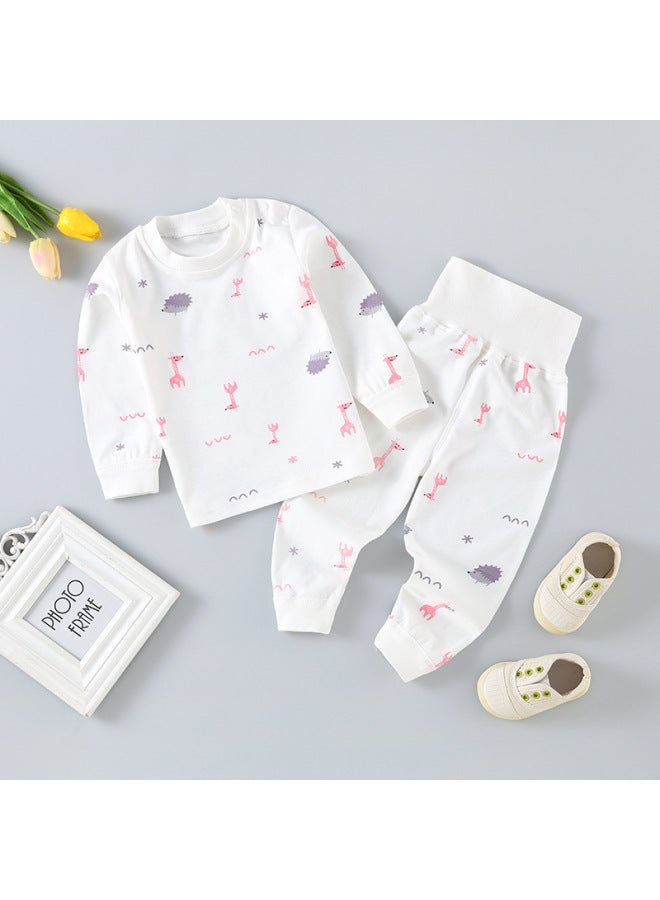 Baby High-waisted Autumn Clothing Set Newborn Baby Intimates 0-3 Years Old Kidsren's Clothing Boys And Girls Autumn Pants