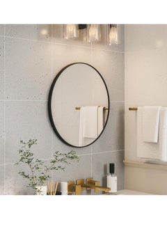 NZONE STORE Elegant circular wall mirror with black frame || 100 cm  - Image 5