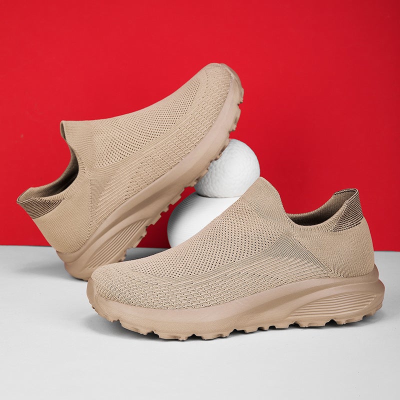 Children'S Shoes New 2025 Men'S Shoes Fly Woven Casual Shoes Oversole Shoes Plus Size Casual Shoes Socks Shoes Wide Toe Shoes Sneaker - Image 4
