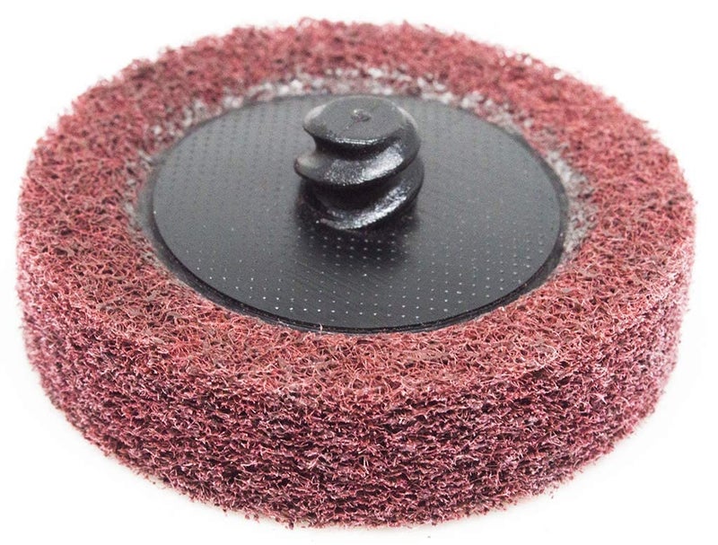 Benchmark Abrasives 2 Inch Sanding Discs Quick Change Aluminum Oxide Surface Preparation Wheels Polishing Wheel for Drill, Die Grinder Sanding Disc Paint Stripper & Removal - (10 Pack), Maroon - Fine - Image 2