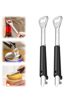 HaHaHai 2pcs Adjustable Jar Opener for Weak Hands, Multifunctional Portable Jar Lid Gripper, Stainless Steel Can Opener for Home Kitchen Gadgets, for Most Jar Lid Sizes, Kitchen Canning Tools for Seniors  - Image 1