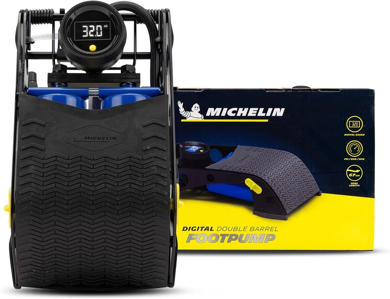 MICHELIN Digital Double Barrel Foot Pump - Image 1