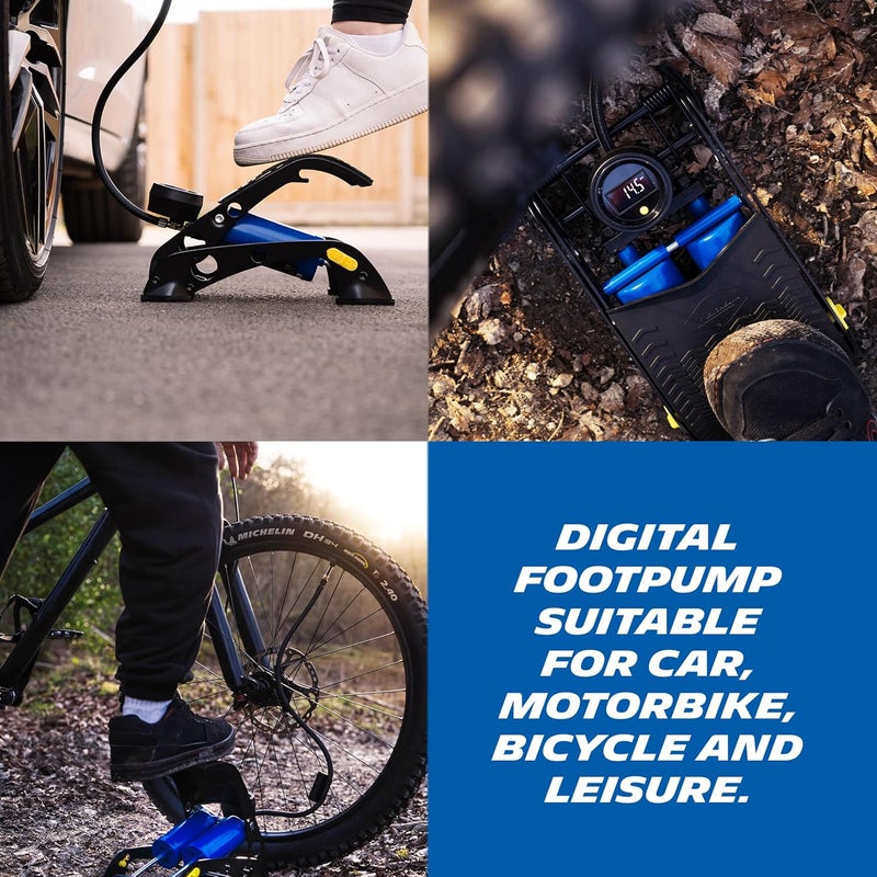 MICHELIN Digital Double Barrel Foot Pump - Image 3