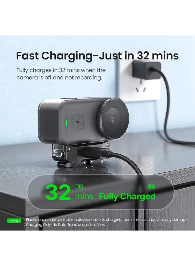 aMagisn Magnetic Qucik Release Two Claw Charging Adapter Mount For DJI OSMO Nano Accessories Dual Claw Interface - Image 3