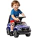 Aosom Kids Push Ride On Car with Working PA System and Horn Police Truck Style FoottoFloor Sliding Car for Boys and Girls with UnderSeat Storage for 18 Months to 5 Years Old Blue - Image 2