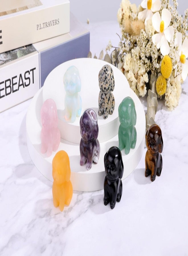 CrystalTears Opalite Crystal Dog Figurine Gifts for Women Dog Lovers Men, 1.5” Healing Gemstone Dogs Puppy Statue Ornament for Home Office Decor Lucky Crystals Dogs Gifts for Christmas - Image 5