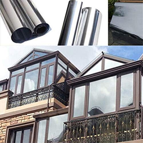 CVANU One Way Window Film Privacy Window Heat Control Flim Glass Films Self-Adhesive Window Tint for Home and Office 24''x240'' - Image 2