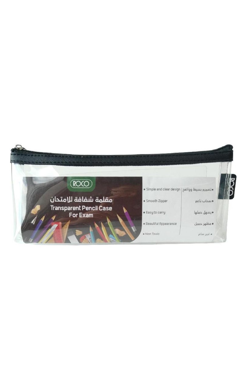 Soft Pencil Case Clear Case With Standard Access Black